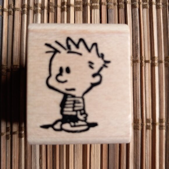 Calvin and Hobbes Rubber Stamp Set Of 2 Carmen's Veranda - Picture 6 of 7